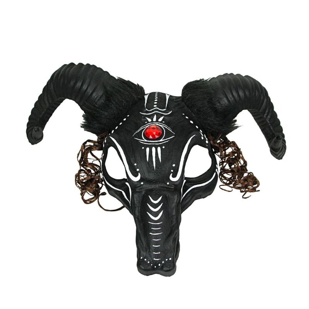 Voodoo Witch Doctor Goat Head Mask Halloween Costume Cosplay Masquerade